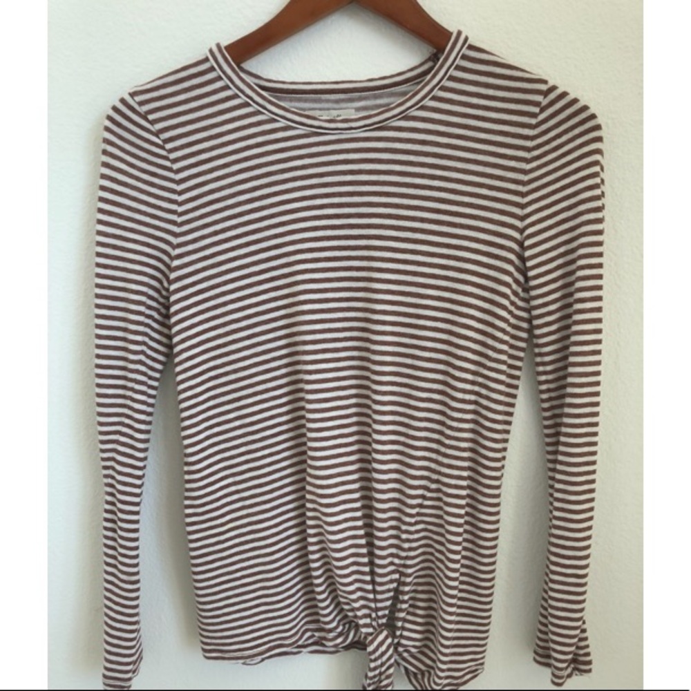 Madewell Soundcheck Stripe Side Tie Tee